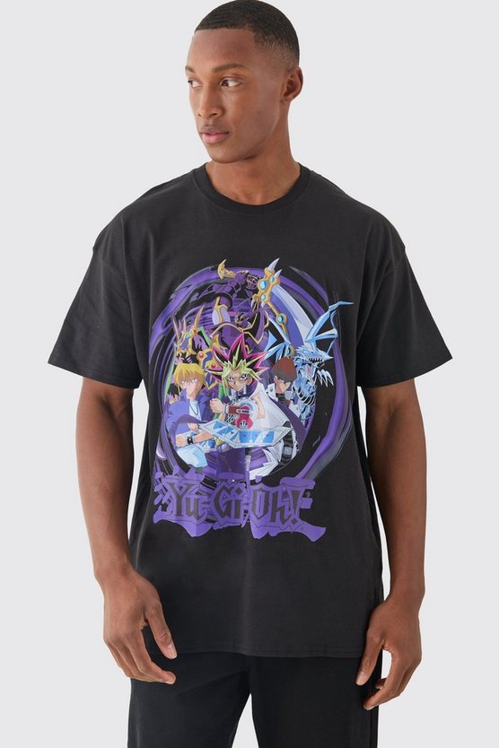 Oversize T-Shirt mit lizenziertem Yugioh Anime Print