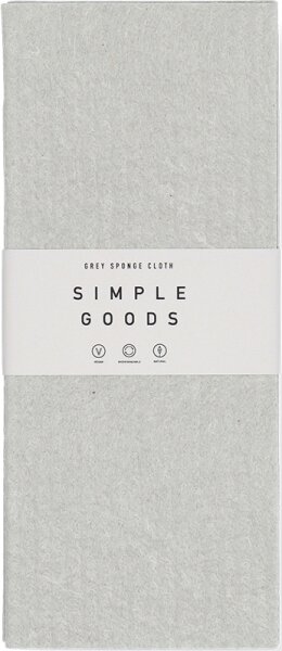 Simple Goods Sponge Cloth Grey Reinigungstuch