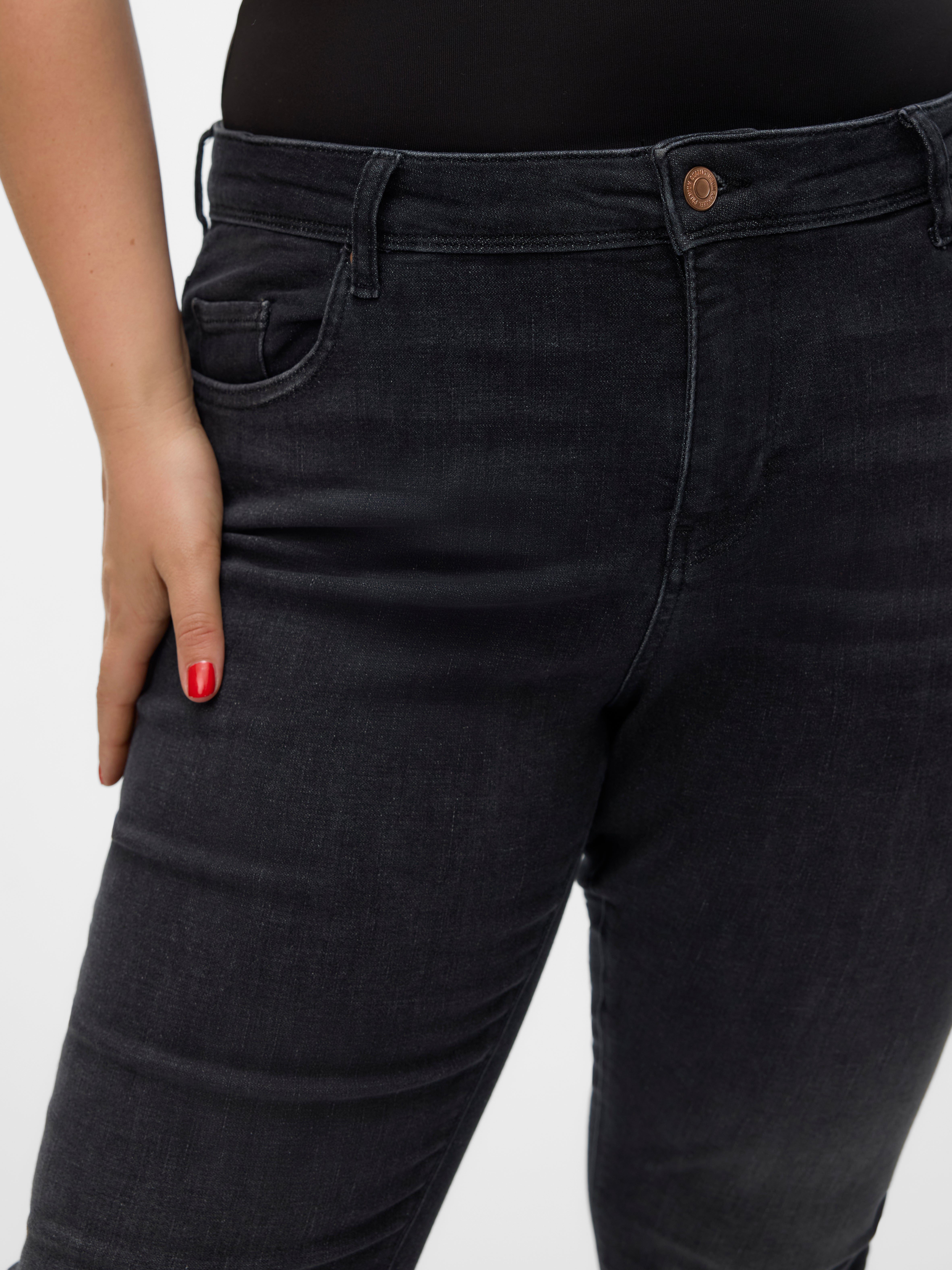 VMLUX Mid Rise Slim Fit Jeans
