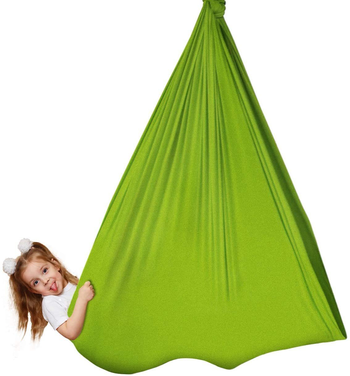 Devenirriche Hängematte Kinder Schwingen Hängematte,Schaukel Elastisch Cuddle Sensory Swing