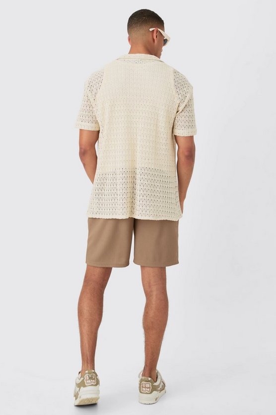 Oversize Strick-Hemd