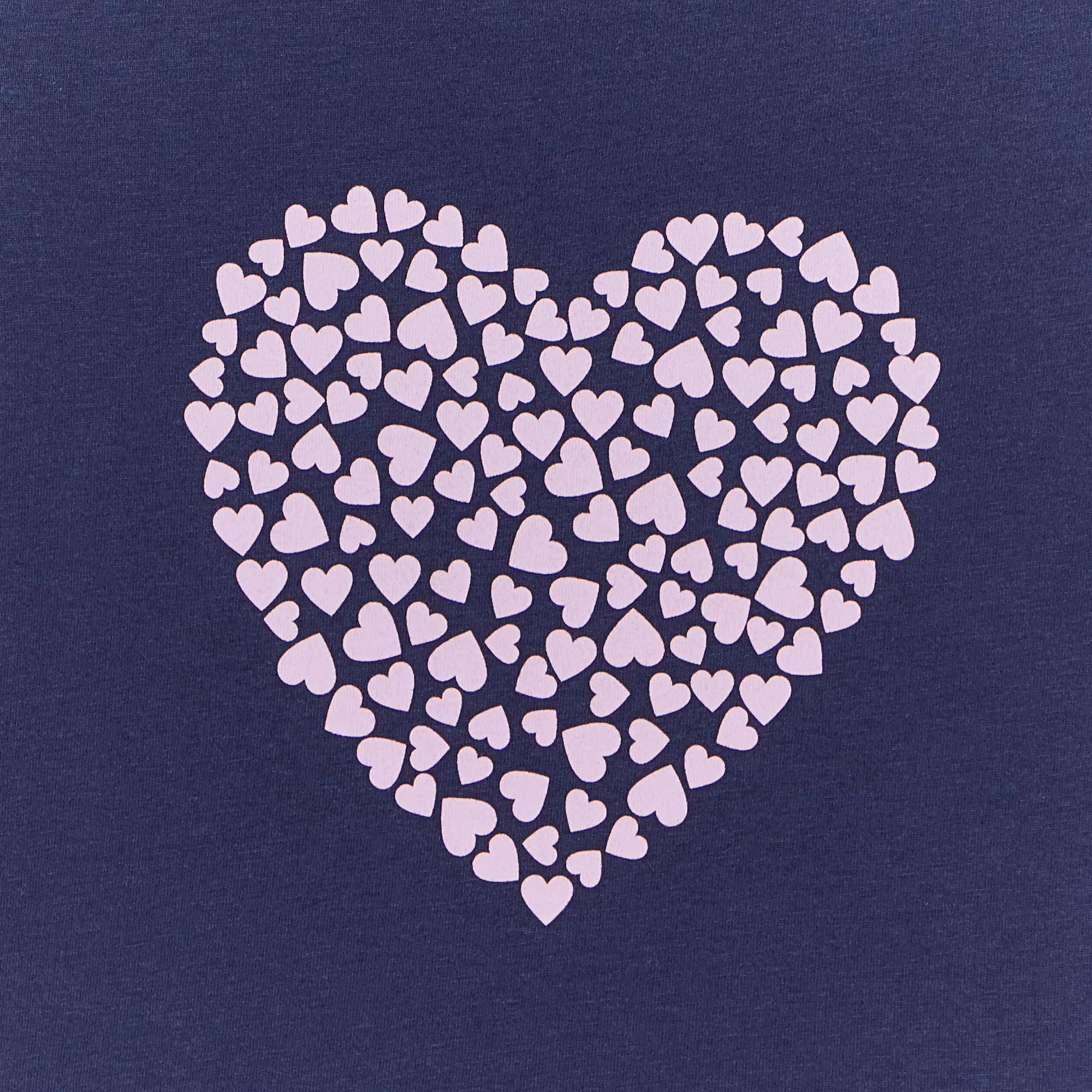 T-shirt droit manches longues coton bleu marine fille | La Halle