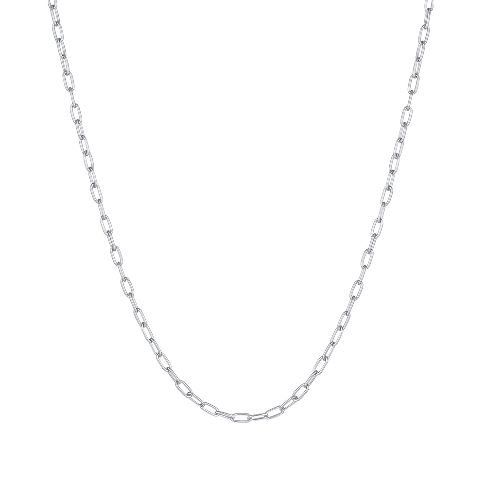 KUZZOI KUZZOI Collier Herren Gliederkette Oval Basic Fein 925 Silber collier