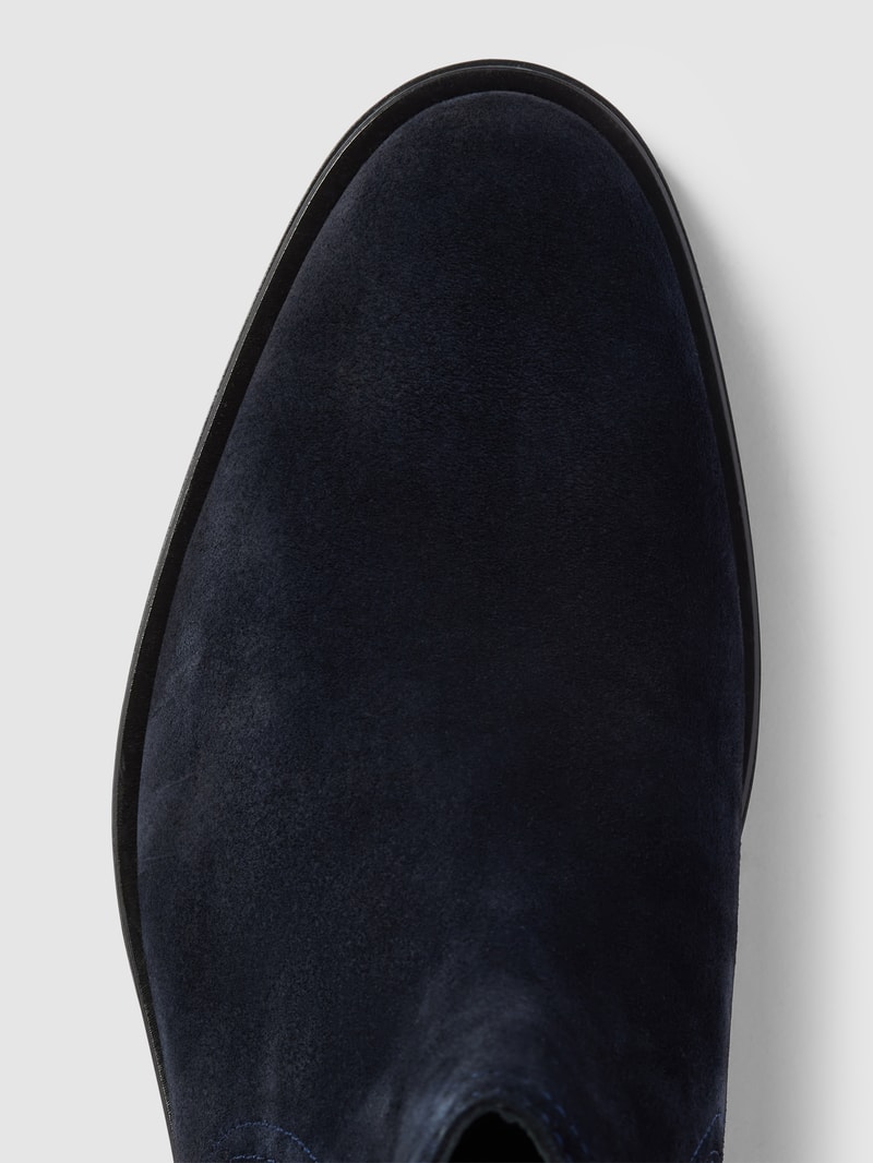 Chelsea Boots mit Label-Details in dunkelblau