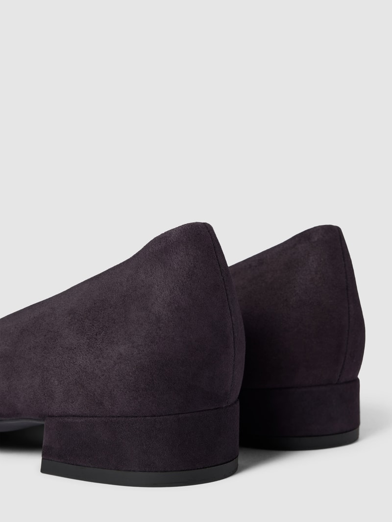 Ballerinas in unifarbenem Design Modell 'Boulevard' in marineblau