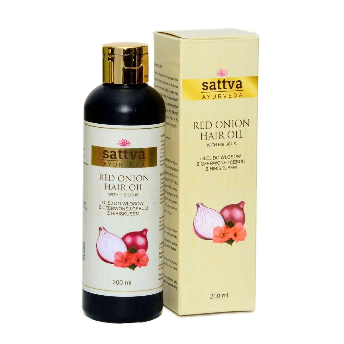 Sattva Ayurveda Crveni luk s hibiskusom - ulje za kosu 200 ml
