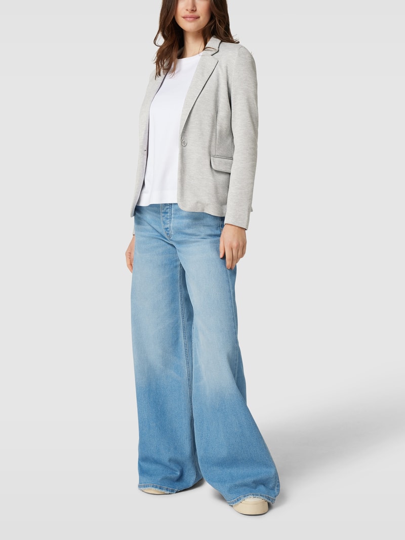 Blazer mit Pattentaschen Modell 'JULIA' in mittelgrau