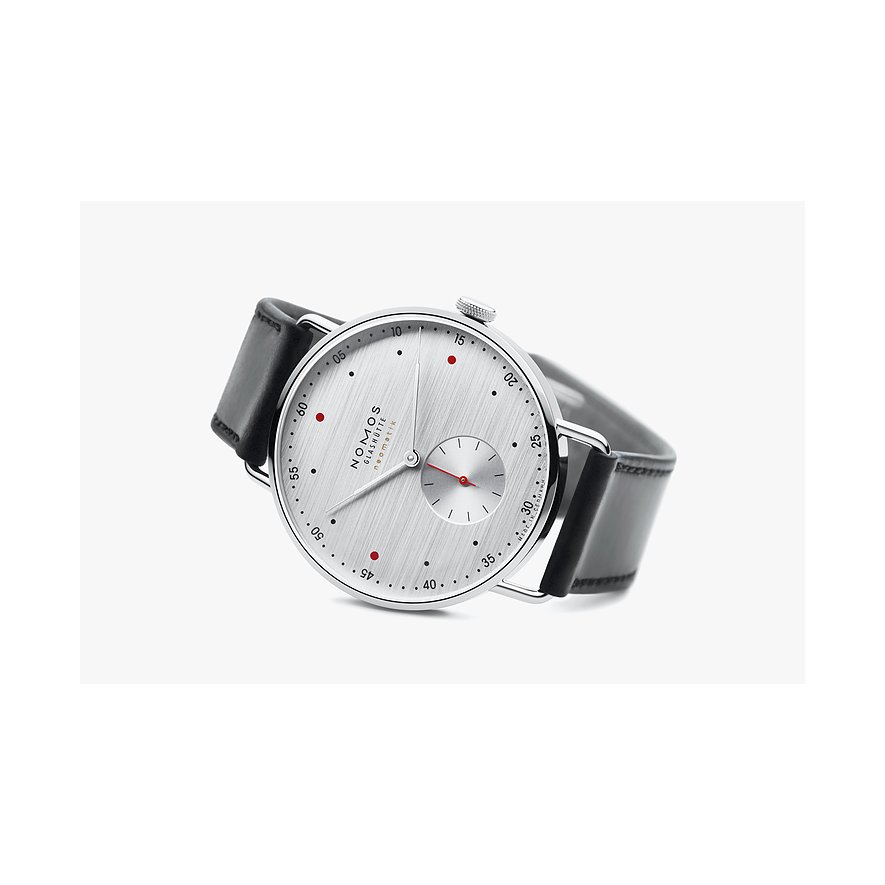 Nomos Glashütte Unisexuhr Metro neomatik 39 silvercut