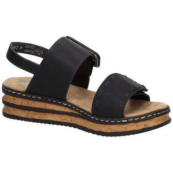 Rieker Sandale in schwarz