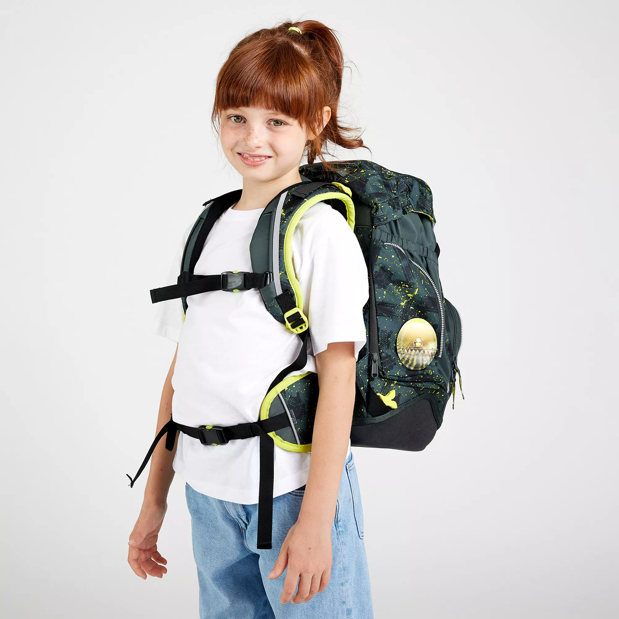 ergobag Schulrucksack-Set Mähdreschbär
