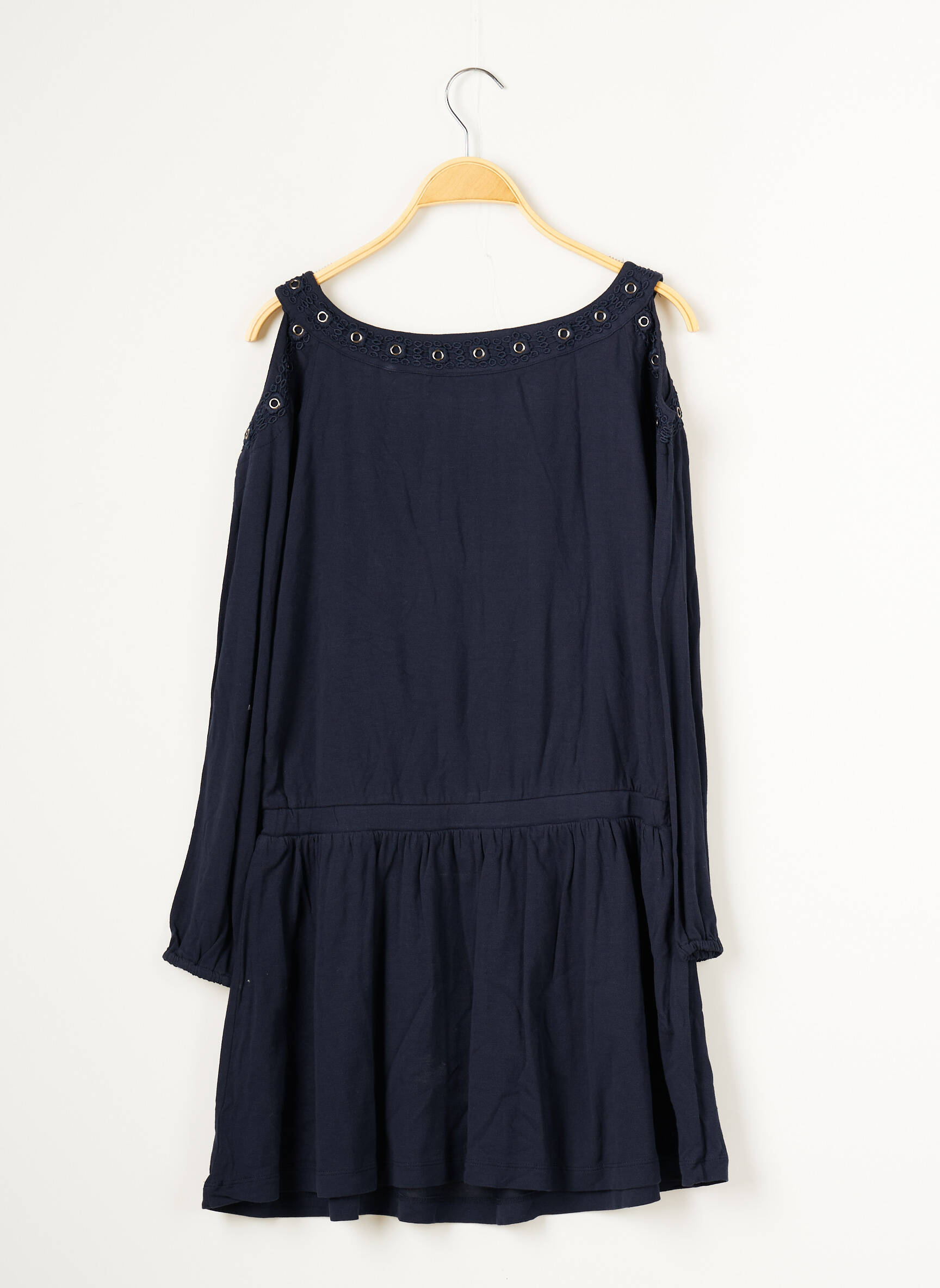 Beckaro Robes Mi Longues Fille couleur bleu