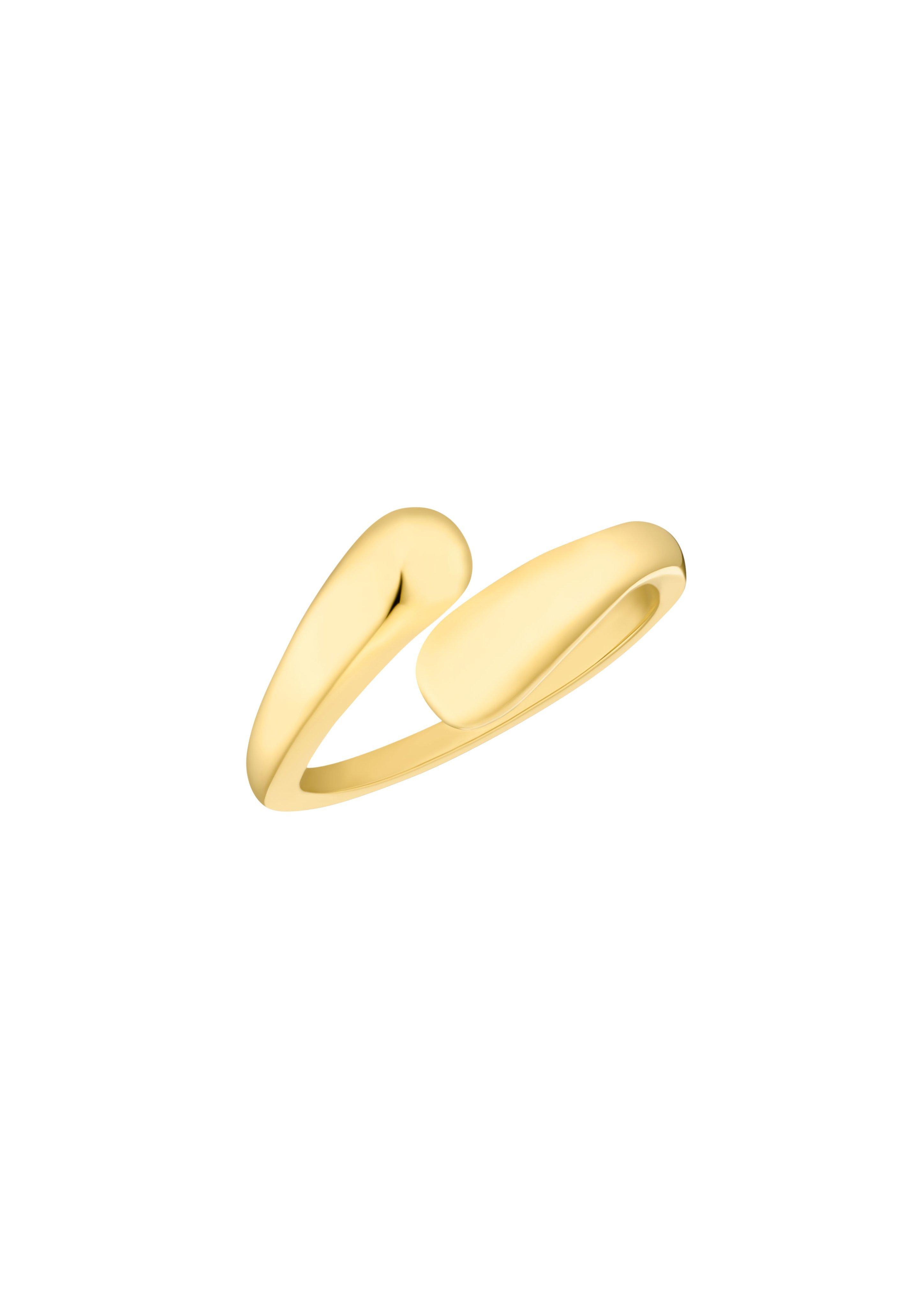 Offener Ring aus IP Gold und Edelstahl  6008702-19B0