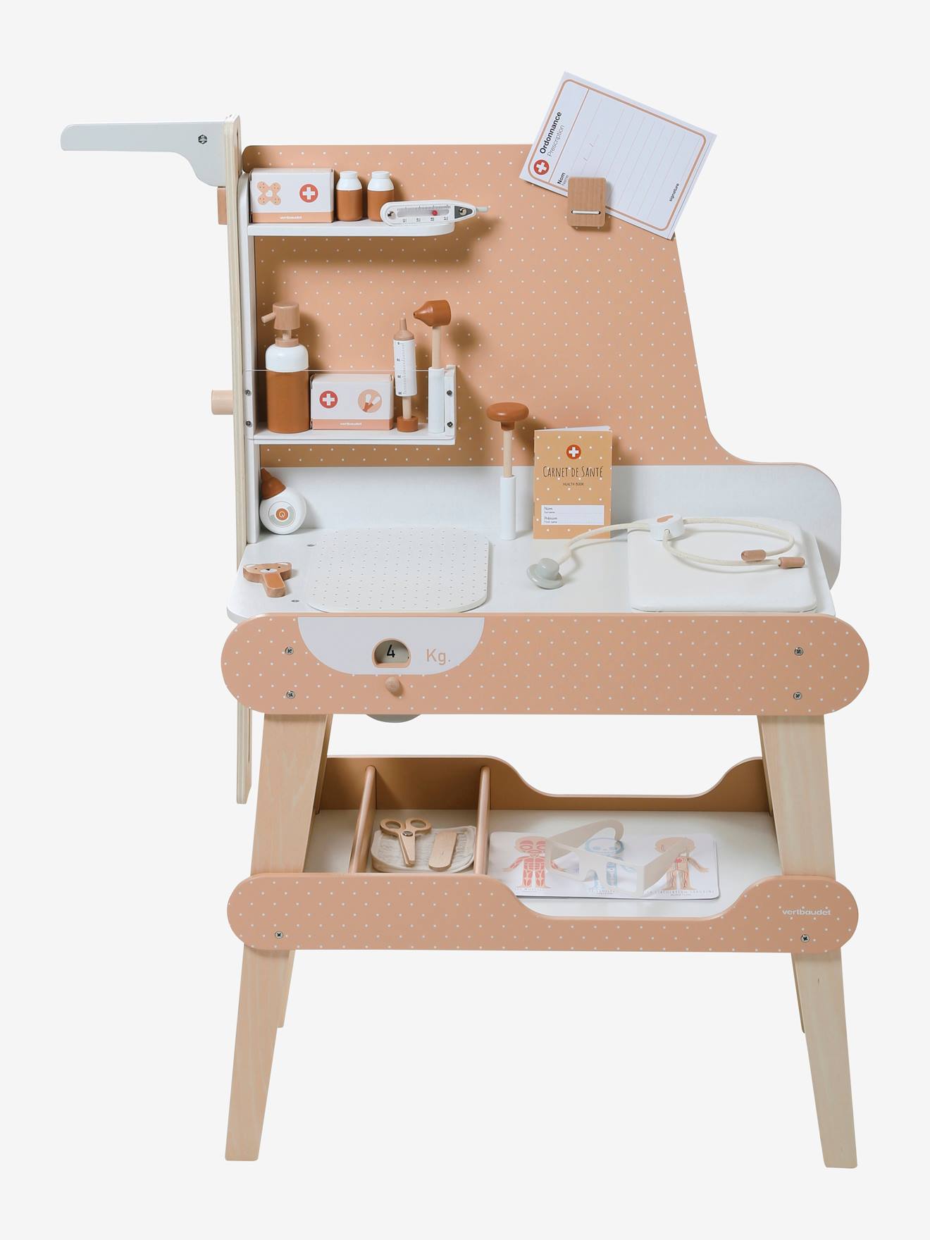 Cabinet de pédiatre en bois FSC® blanc
