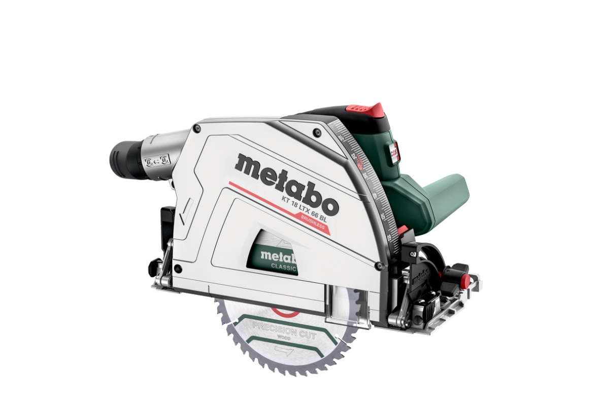 Metabo 601866840 KT 18 LTX 66 BL Ferăstrău circular cu imersie fără fir 18V fără baterii și încărcător în metaBOX