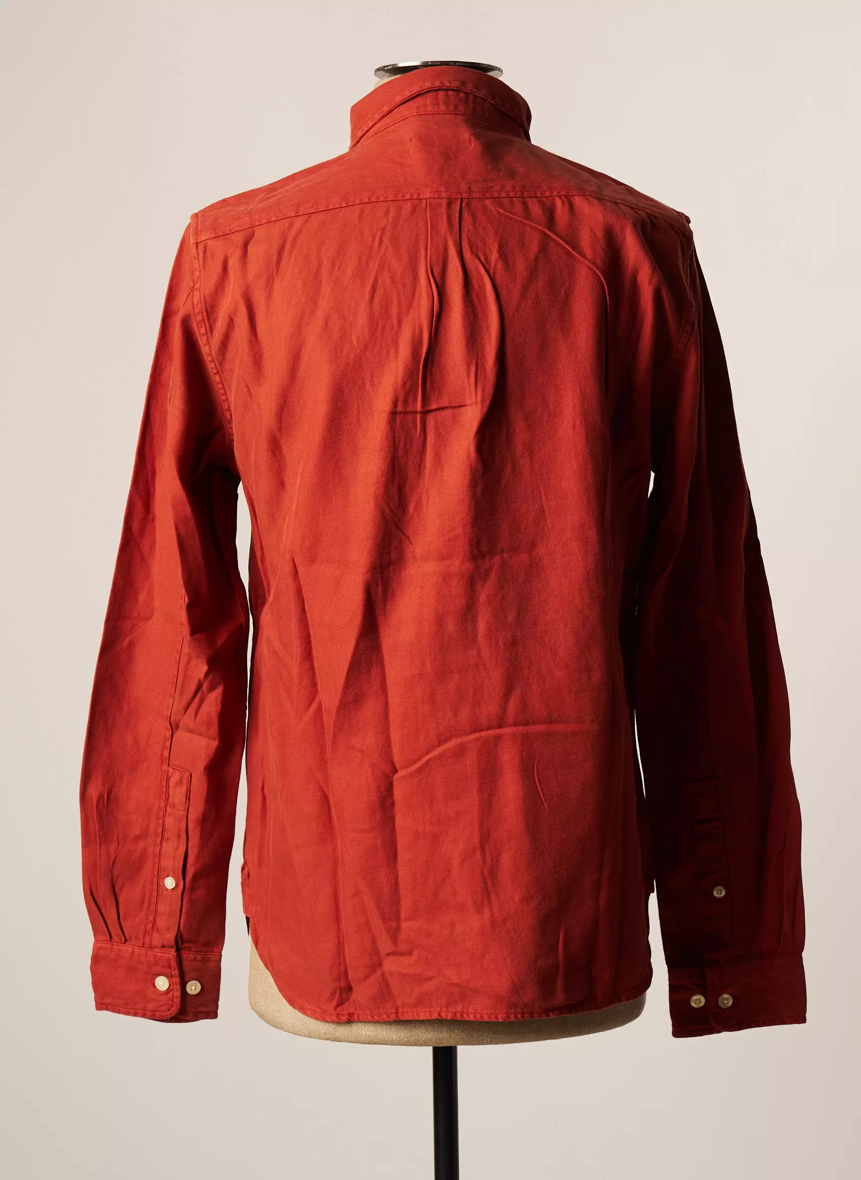 Knowledge Cotton Apparel Manches Longues Homme couleur orange