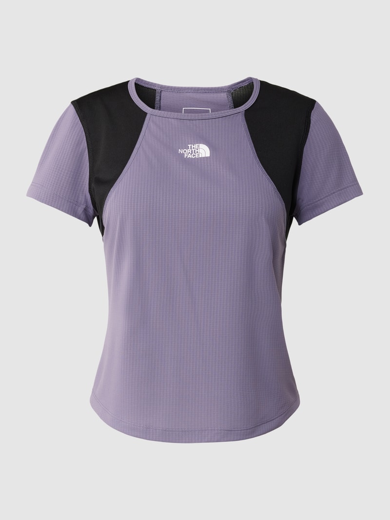 T-Shirt mit Label-Print Modell 'LIGHTBRIGHT' in schwarz