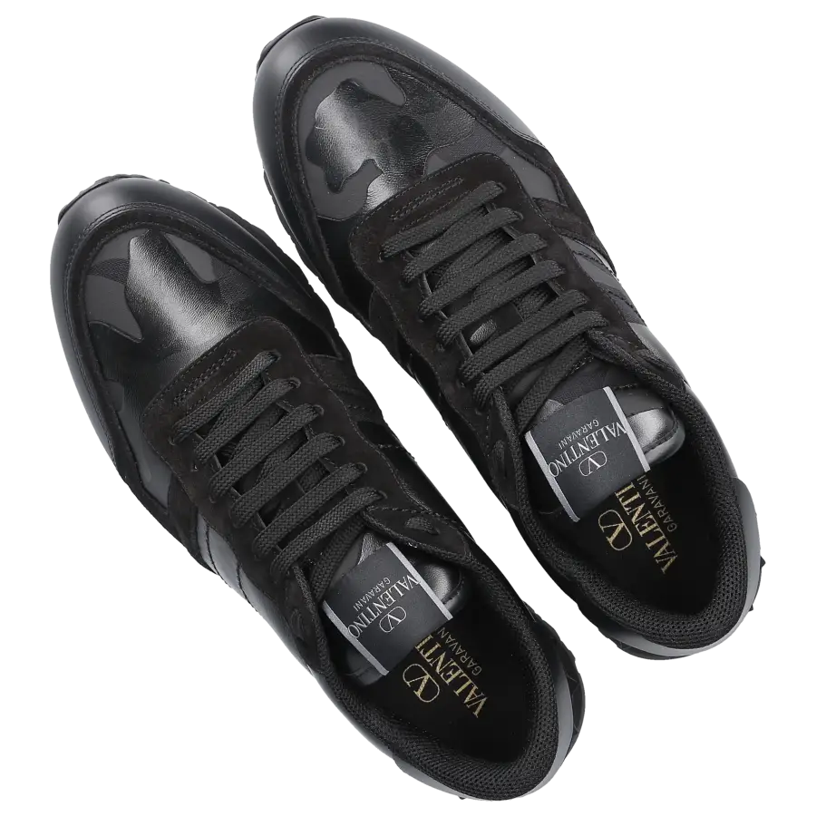 Valentino Garavani - Sneaker low ROCKRUNNER Kalbsleder - schwarz