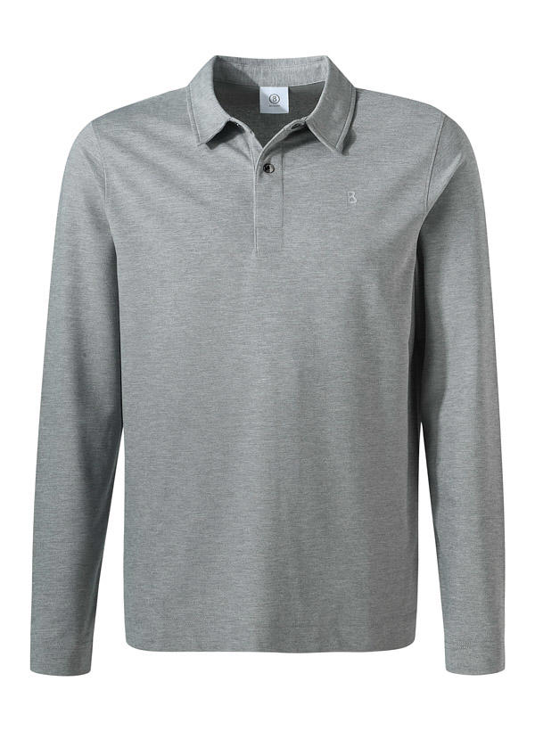 BOGNER, Polo-Shirt, Baumwoll-Piqué, grau meliert