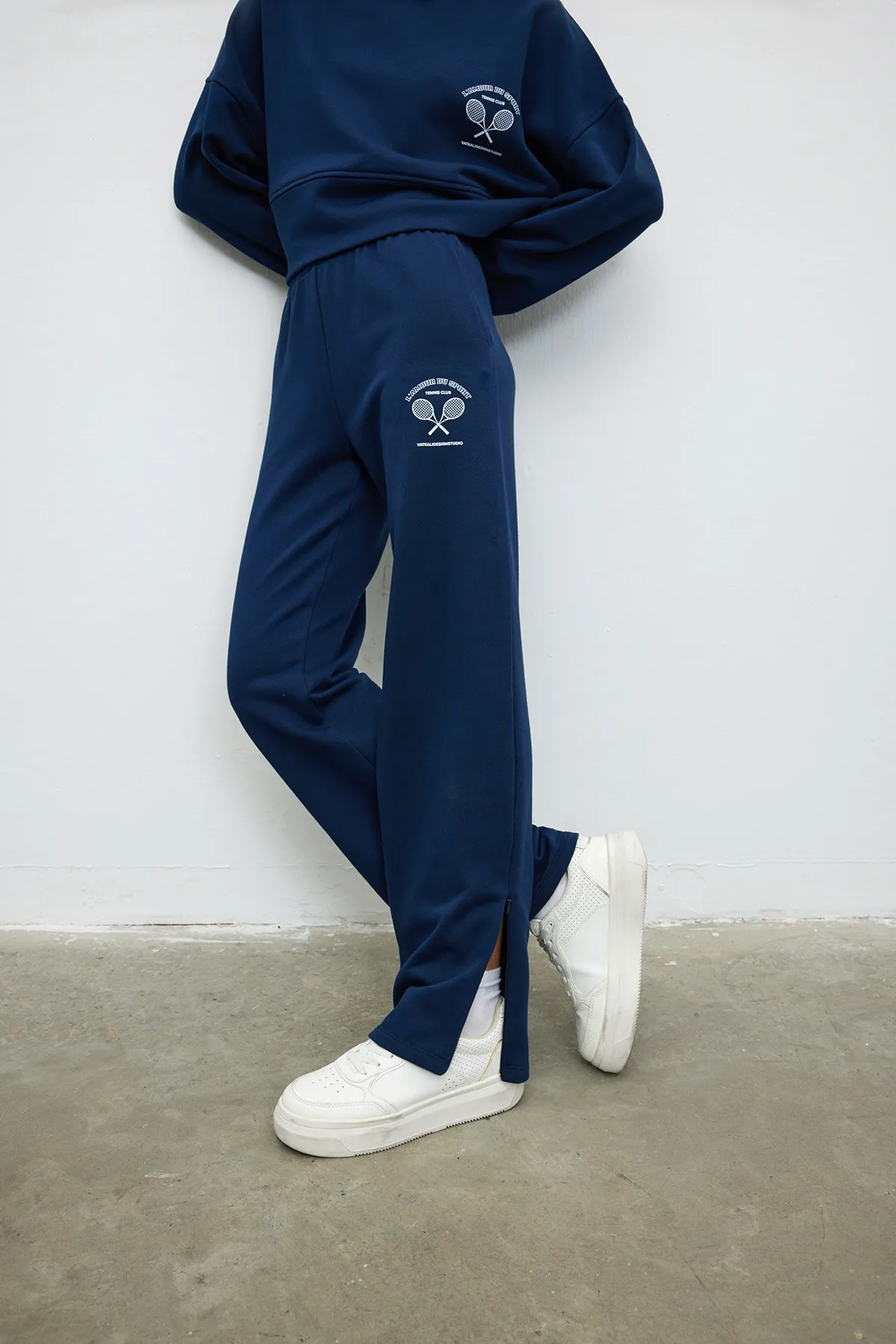 VATKALI  Jogginghose - Dunkelblau - Straight
