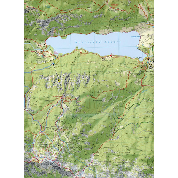 Tabacco Tolmin-Bohinjske Gore-Krn-Vogel-Rodica 1 : 25 000 - Wanderkarte