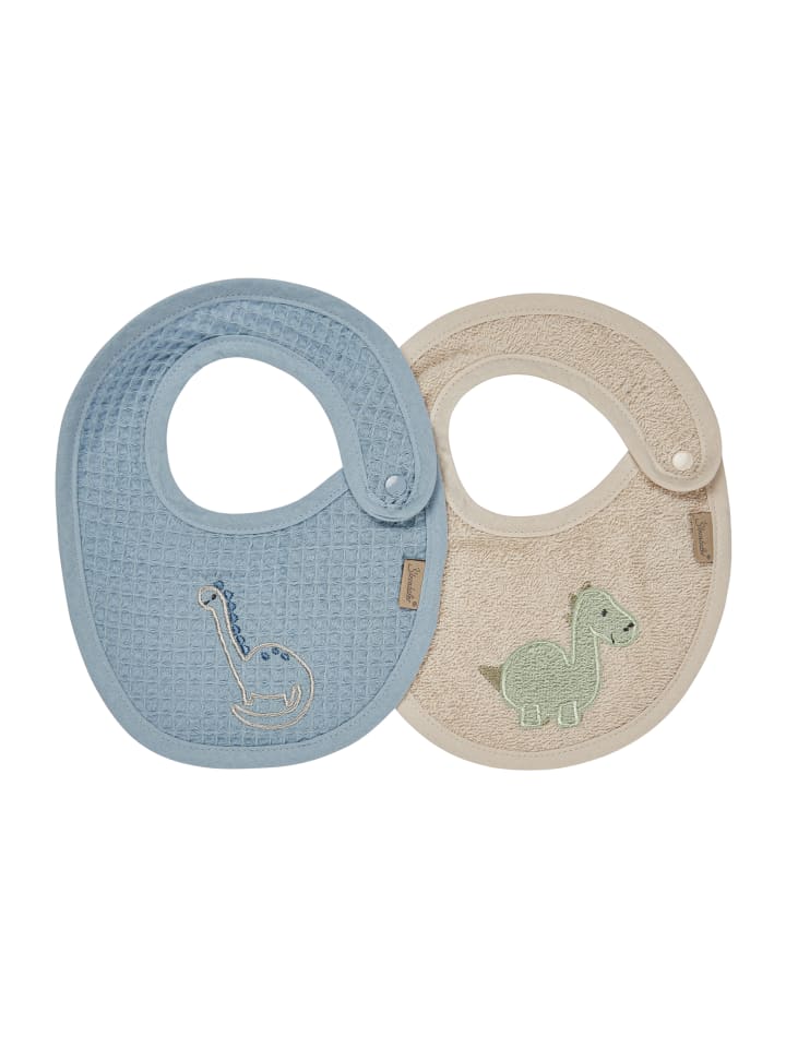 Sterntaler Lätzchen 2er-Pack DINO Rexi in helles blau günstig kaufen onesize