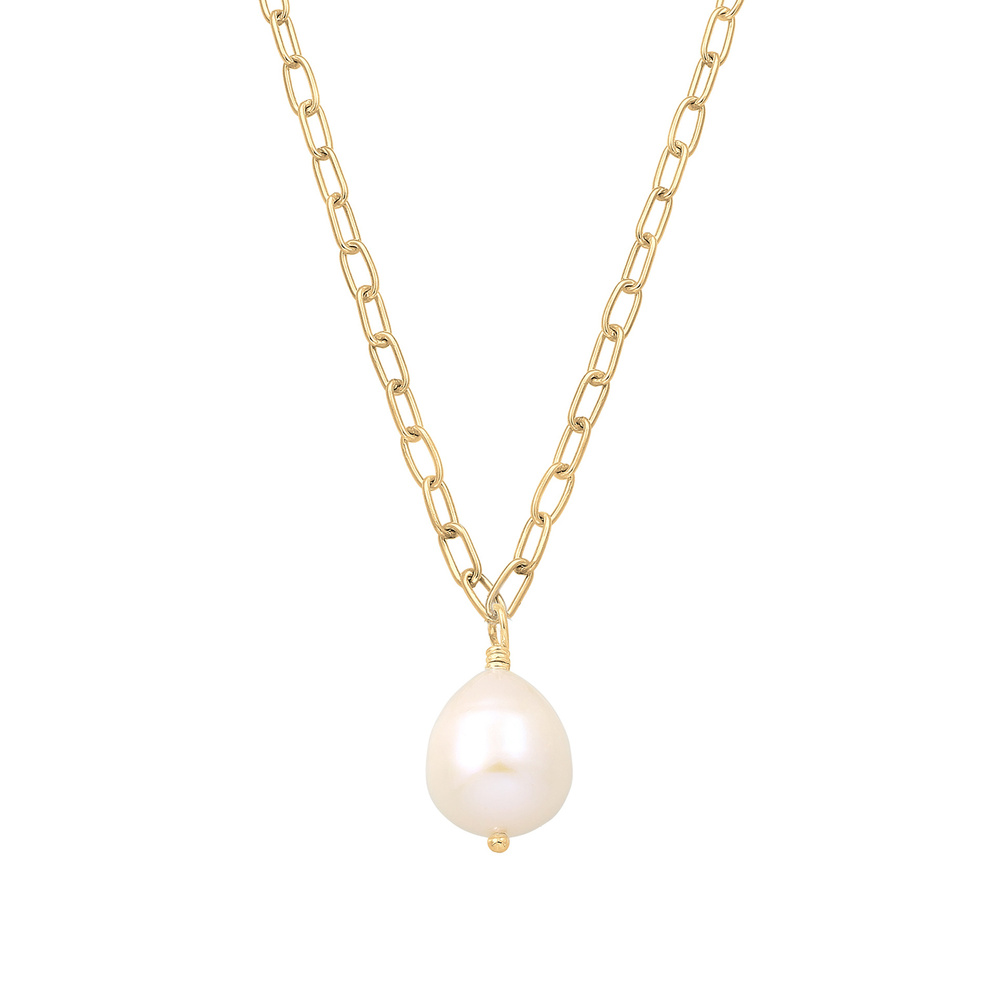Elli PREMIUM Elli PREMIUM Collier Vintage Mariage Perles d'eau Douce Baroques Collier Femme  P collier