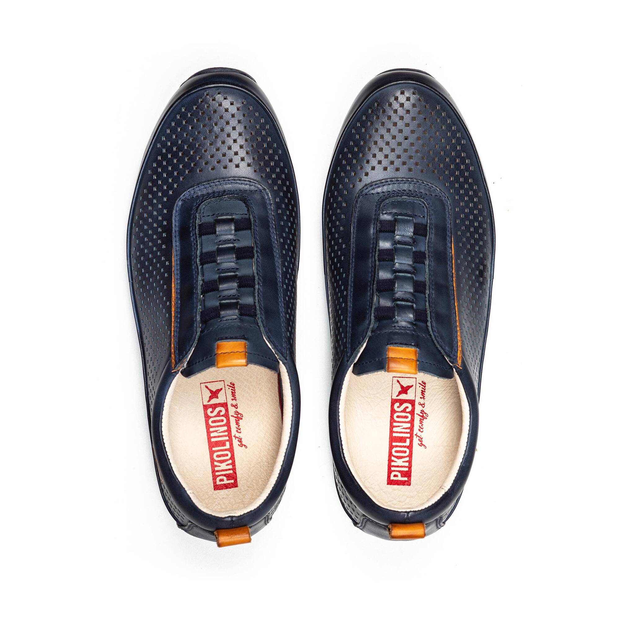 Buty sportowe męskie z gumkami - NIEBIESKIE