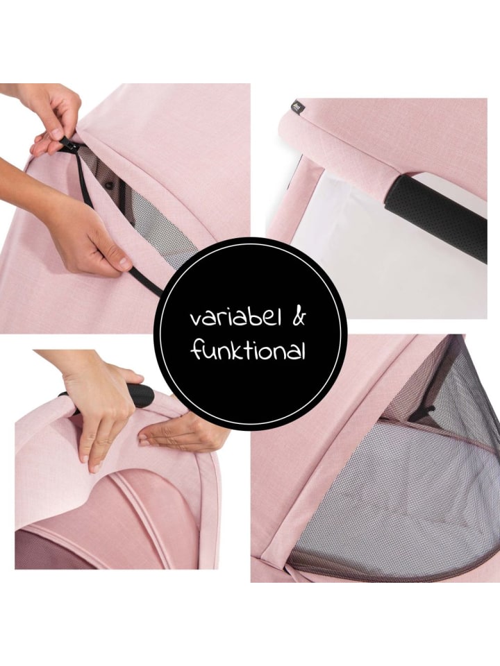 Hauck Babywanne für Buggy Colibri - Melange Rose in rosa,schwarz günstig kaufen onesize