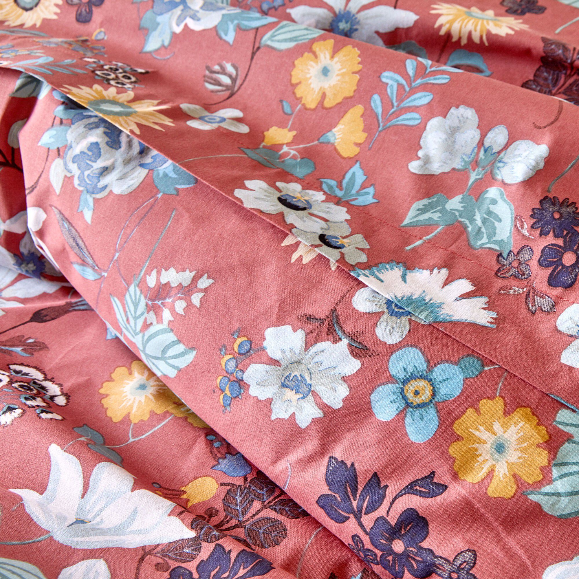 Linge de lit Kelly en coton imprimé floral