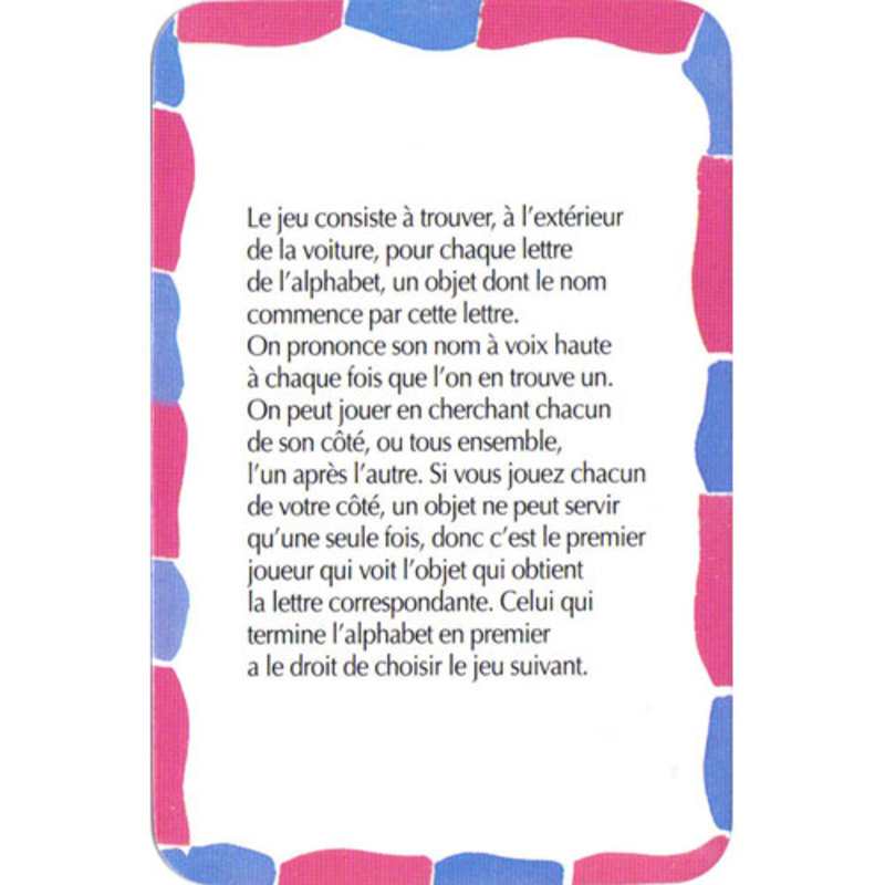Boîte 52 drôles de choses à faire en voiture - éditions 365