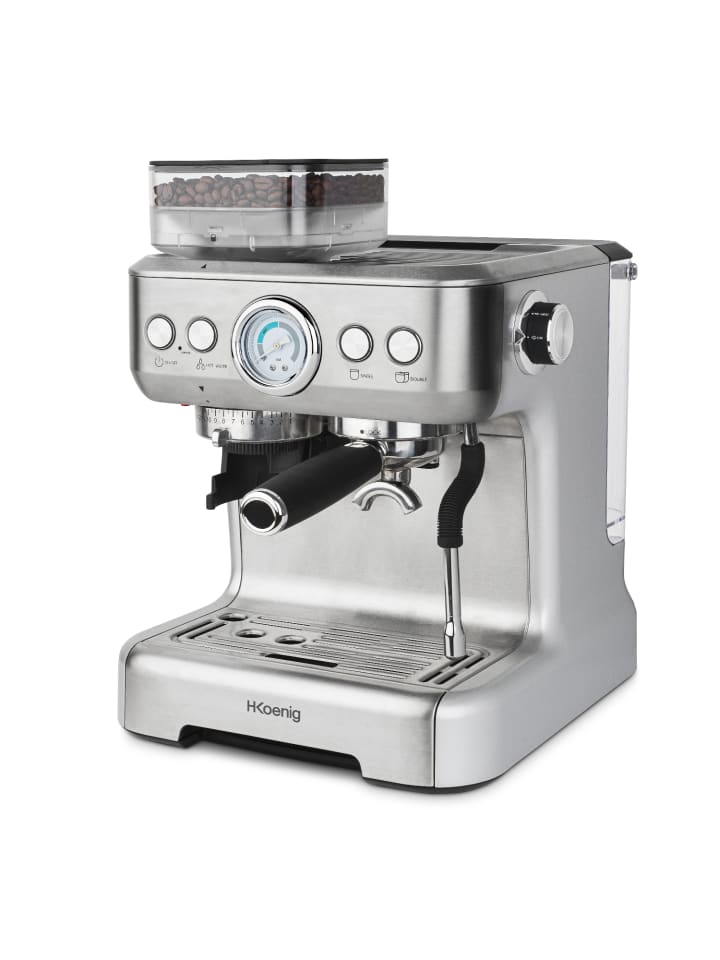 HKoenig Espressomaschine mit Mahlwerk EXPRO980 in Silber günstig kaufen onesize