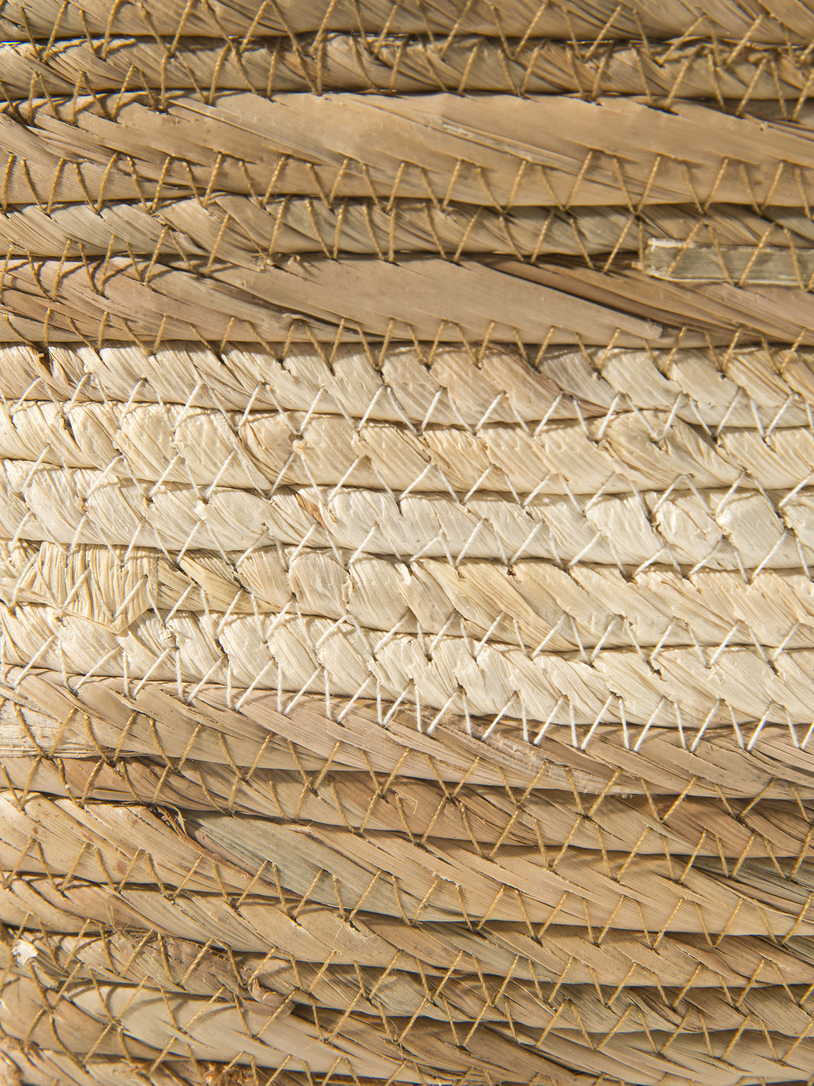 Louvara Korb, Natural/White