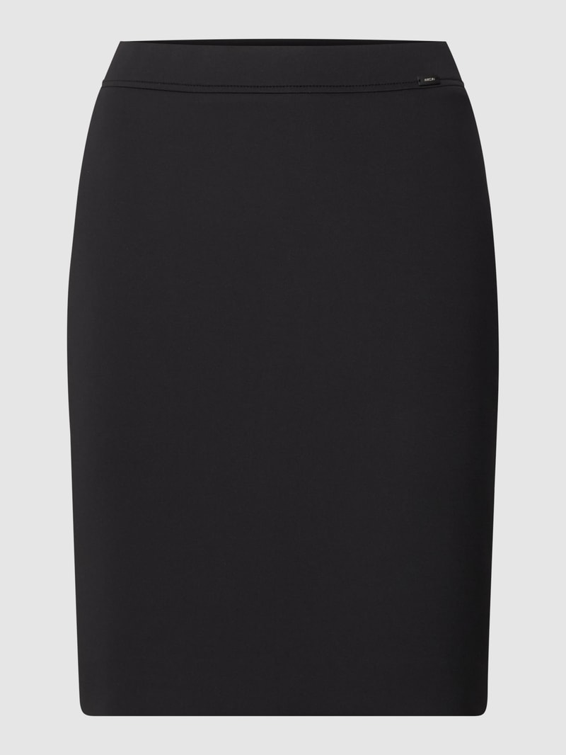 Minirock mit Label-Detail in schwarz