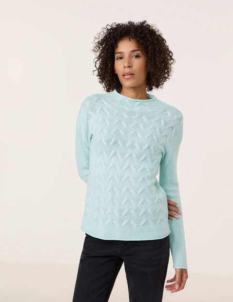 Wollpullover mit Kaschmiranteil