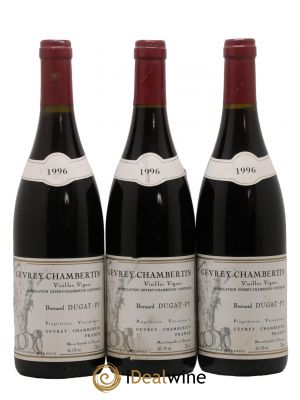 Gevrey-Chambertin Vieilles Vignes Dugat-Py  1996 - Lot de 3 Bouteilles