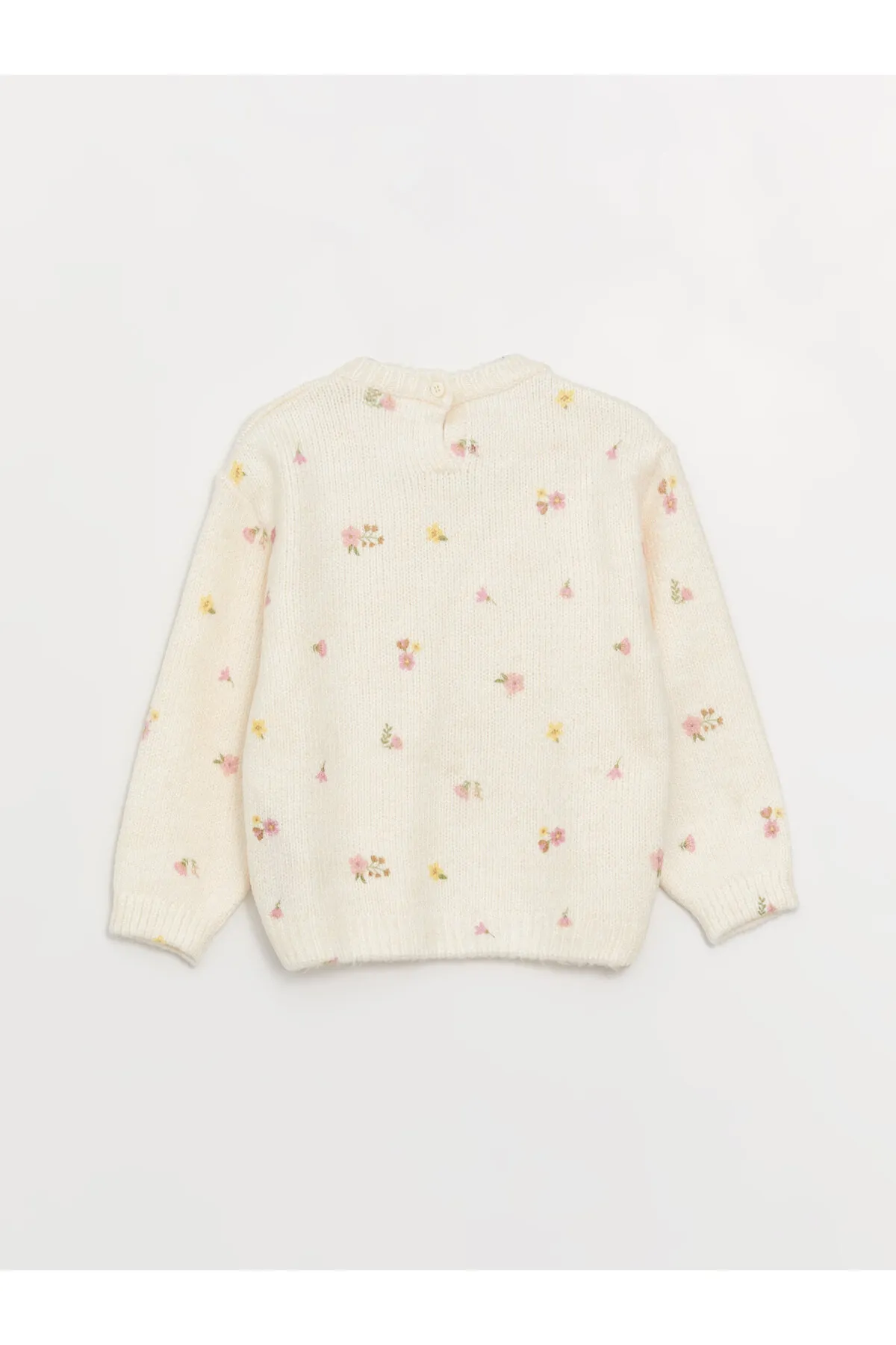 LC Waikiki  Gemusterter Strickpullover für Babys mit Rundhalsausschnitt und langen Ärmeln
