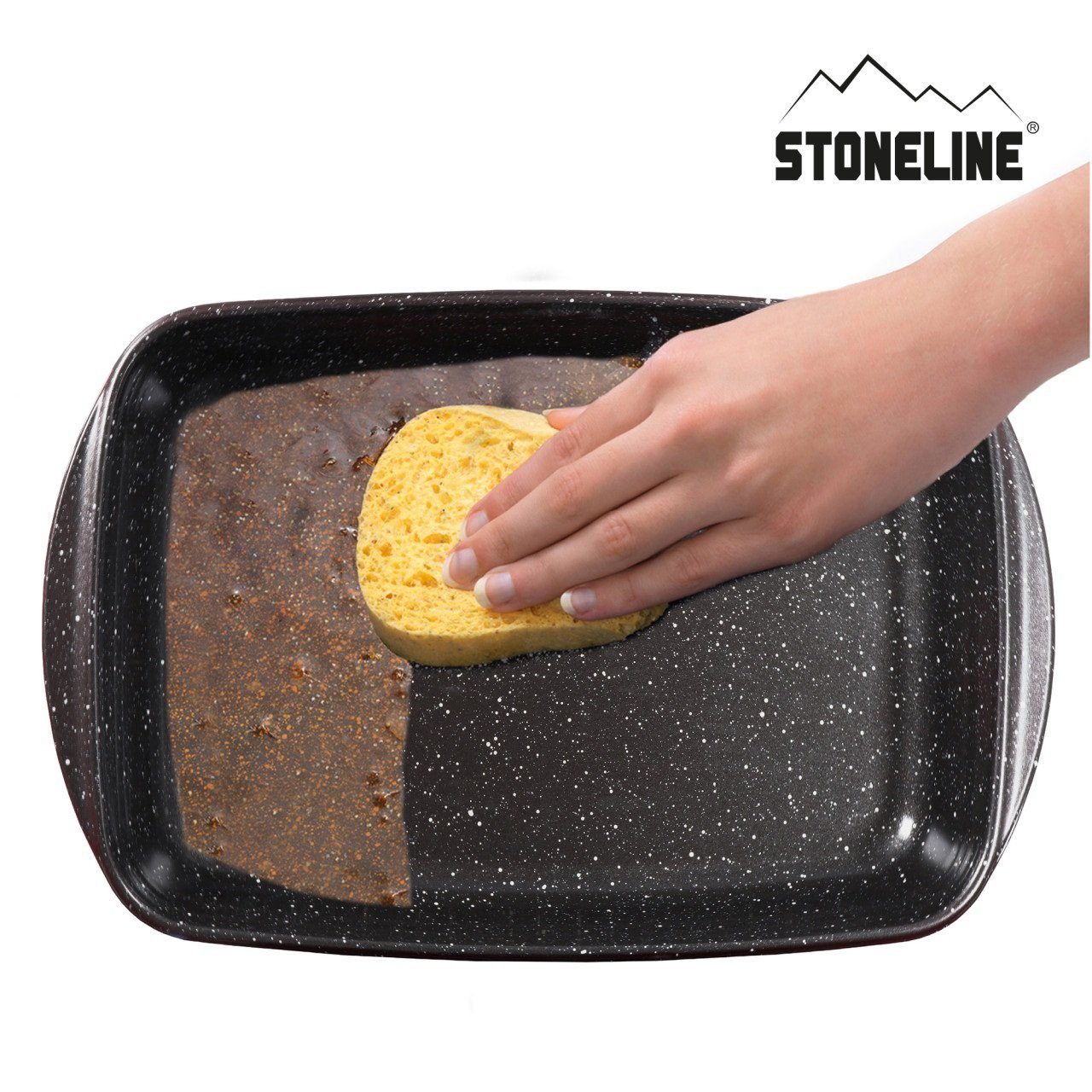 STONELINE Auflaufform, (4-St), KLIMANEUTRAL, mit echten Steinpartikeln, Designed in Germany