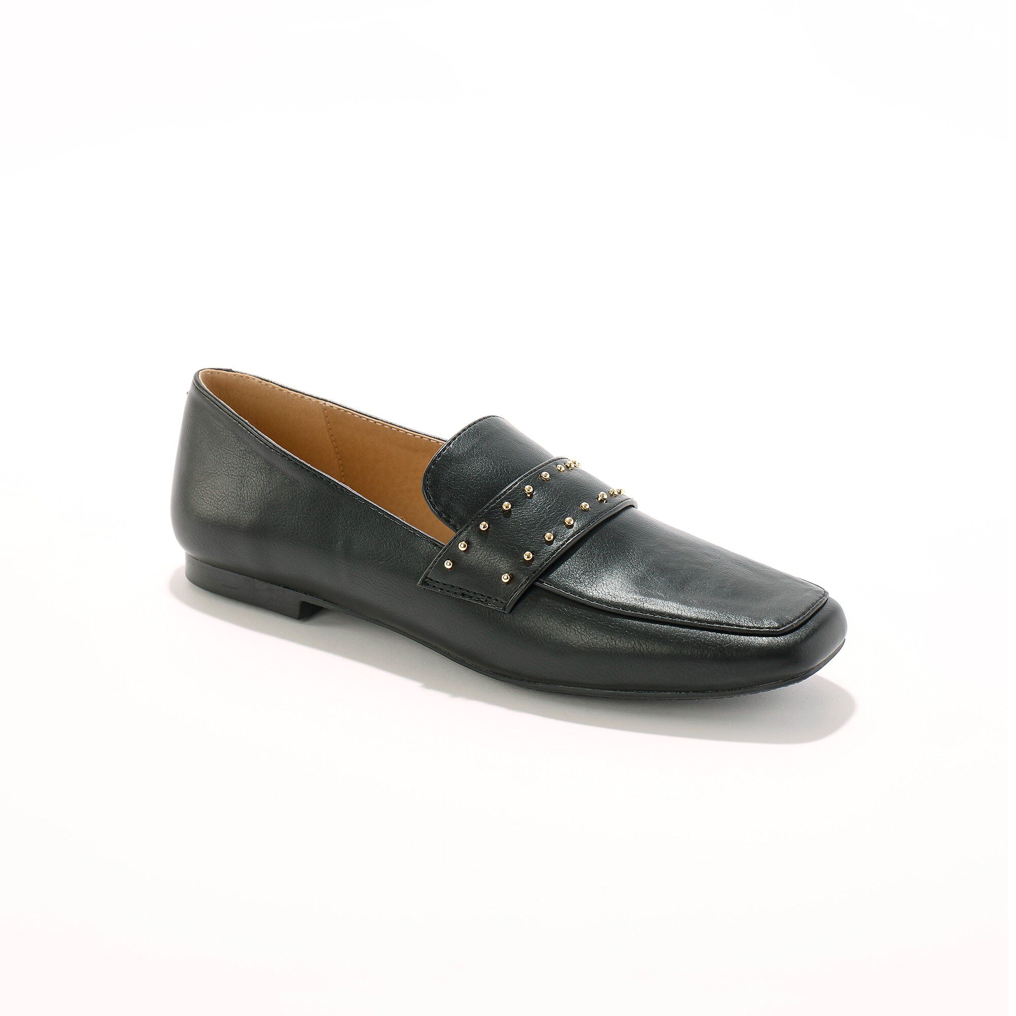 Mocassins cloutés à bout carré