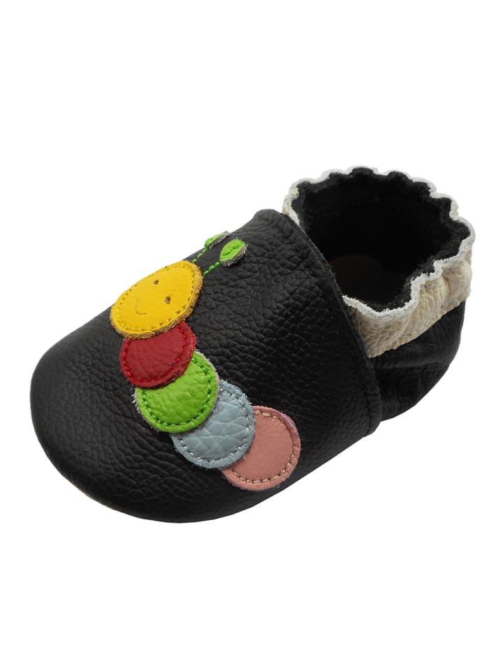 Yalion Leder-Krabbelschuhe 