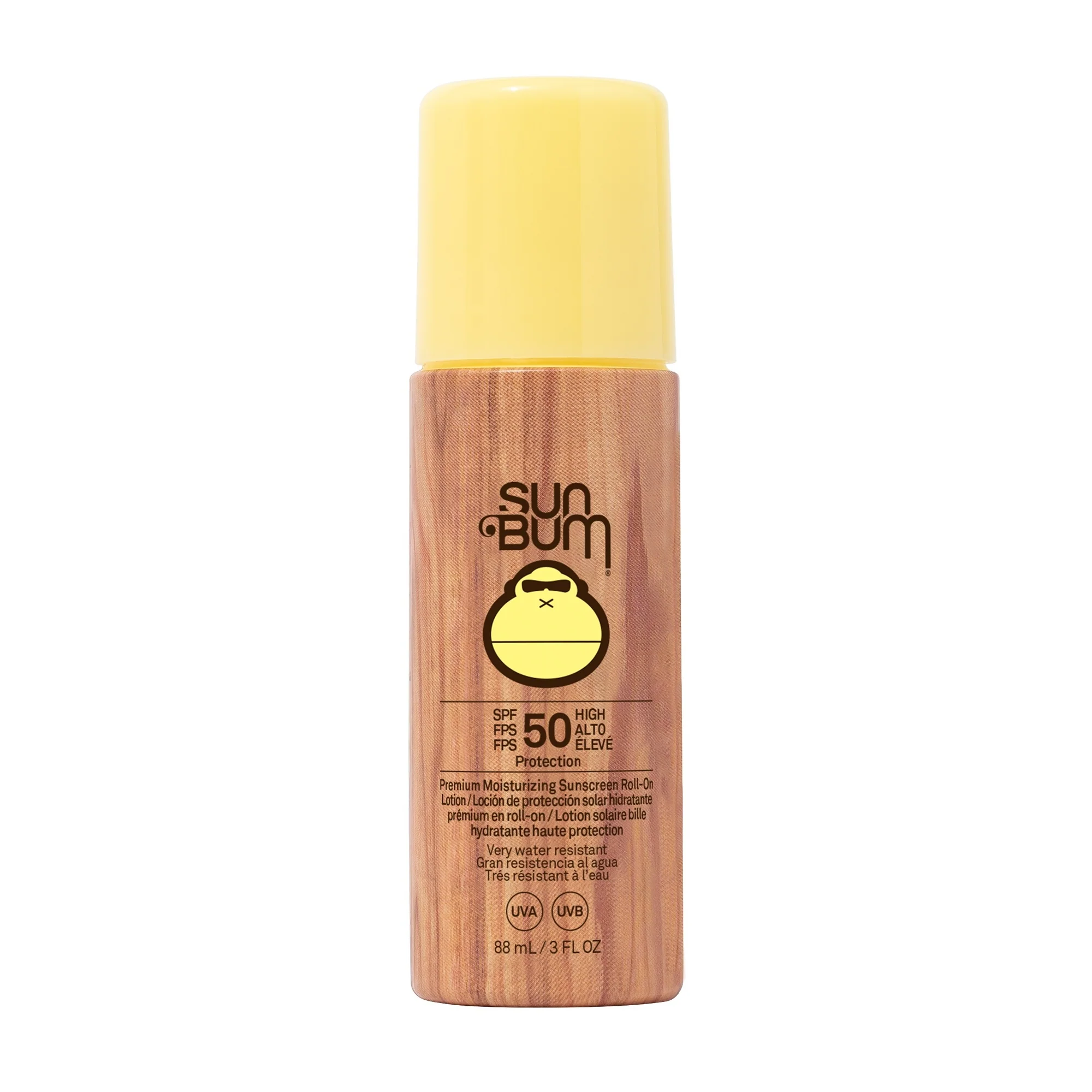 Loción protectora solar en roll-on SPF50 - Crema corporal de alta protección solar.