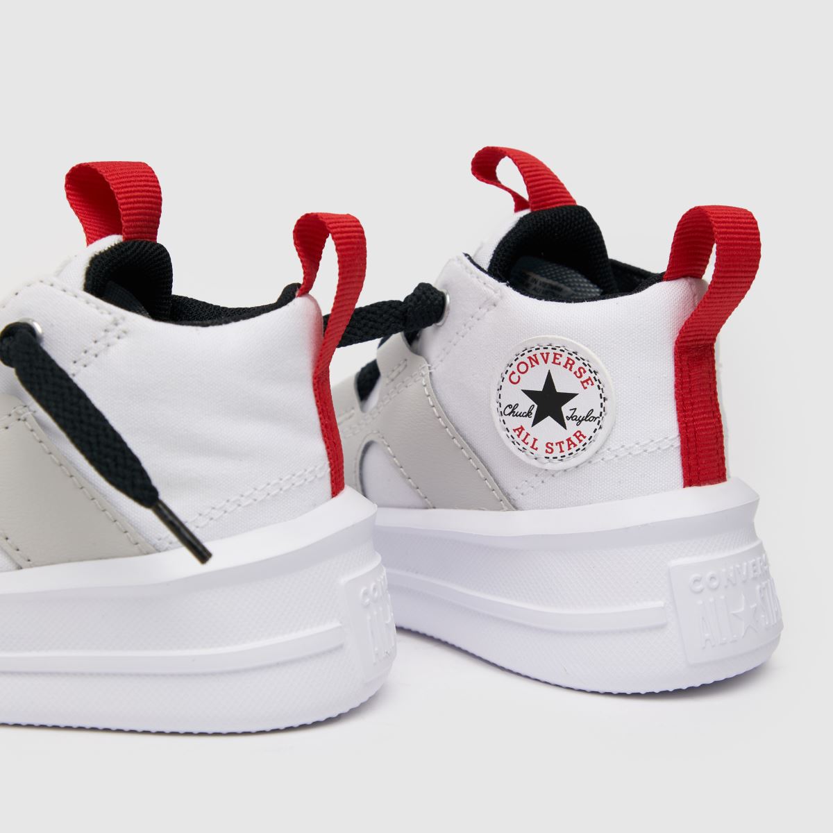 Converse vita och svarta All Star Ultra Color Pop-sneakers för småbarn
