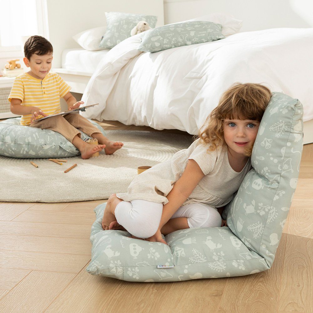 howa Kindersessel seaworld, 2 in 1 Kindersessel + Kinderliege, Bodensessel