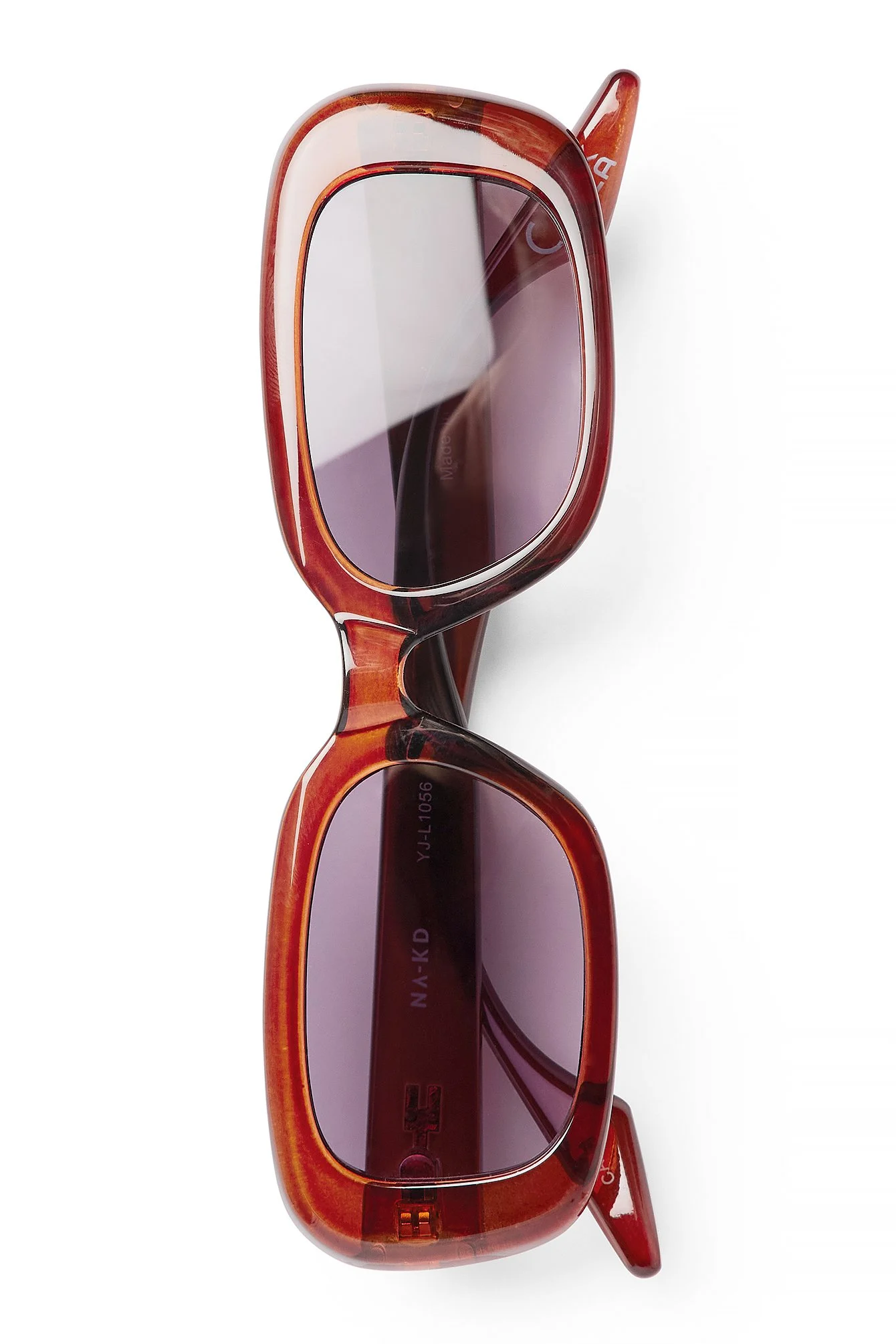 Rectangular Retro Look Sunglasses