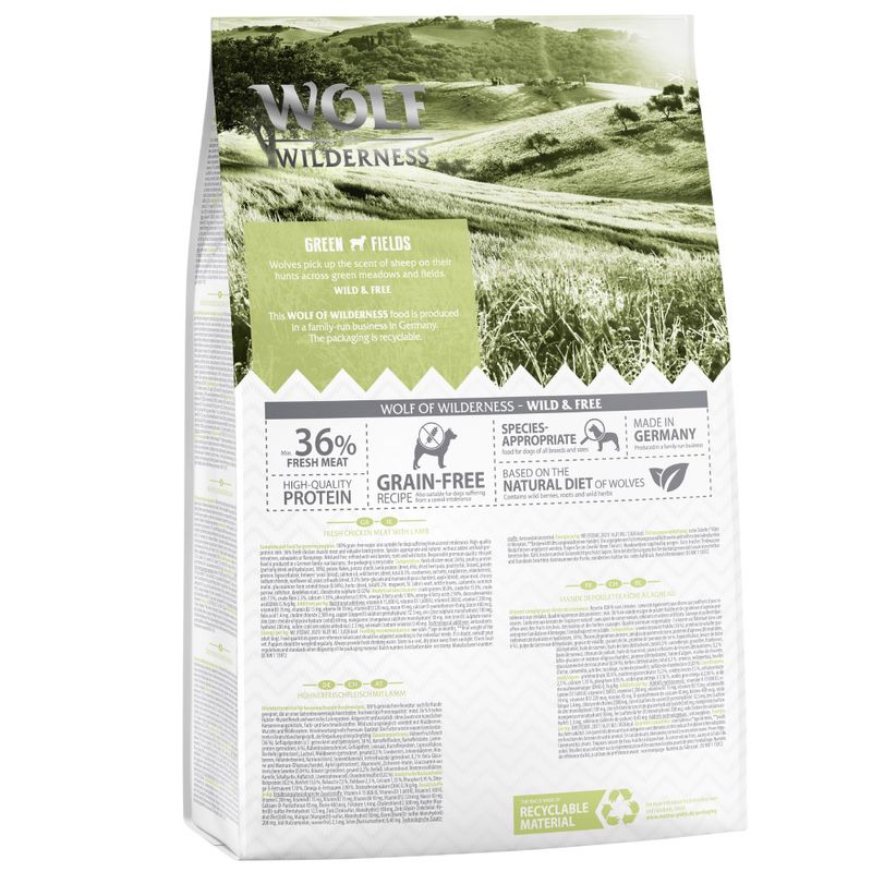 Probierpaket Wolf of Wilderness Junior 2 x 1 kg