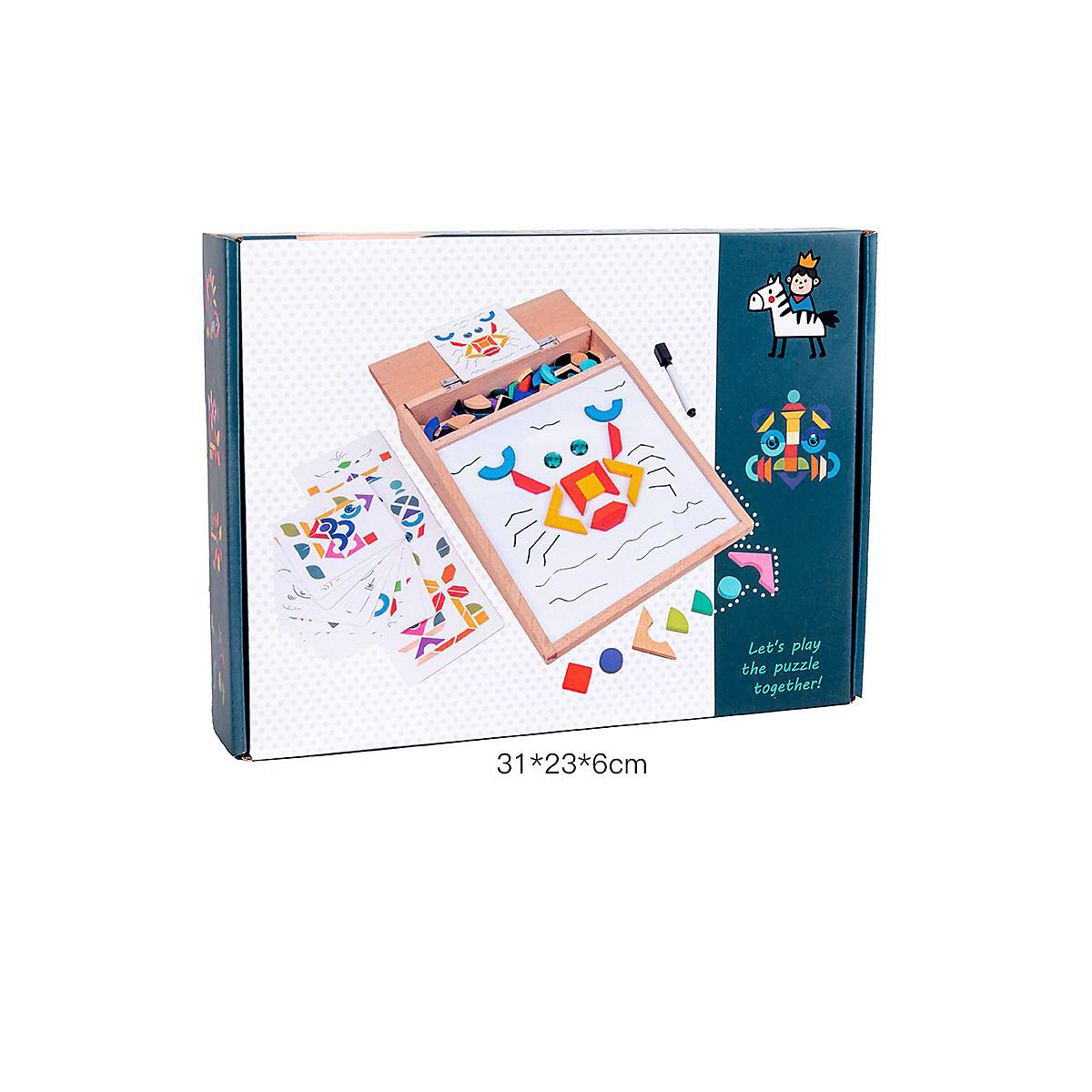Lernspielzeug für Kinder magnetische Puzzlebausteine