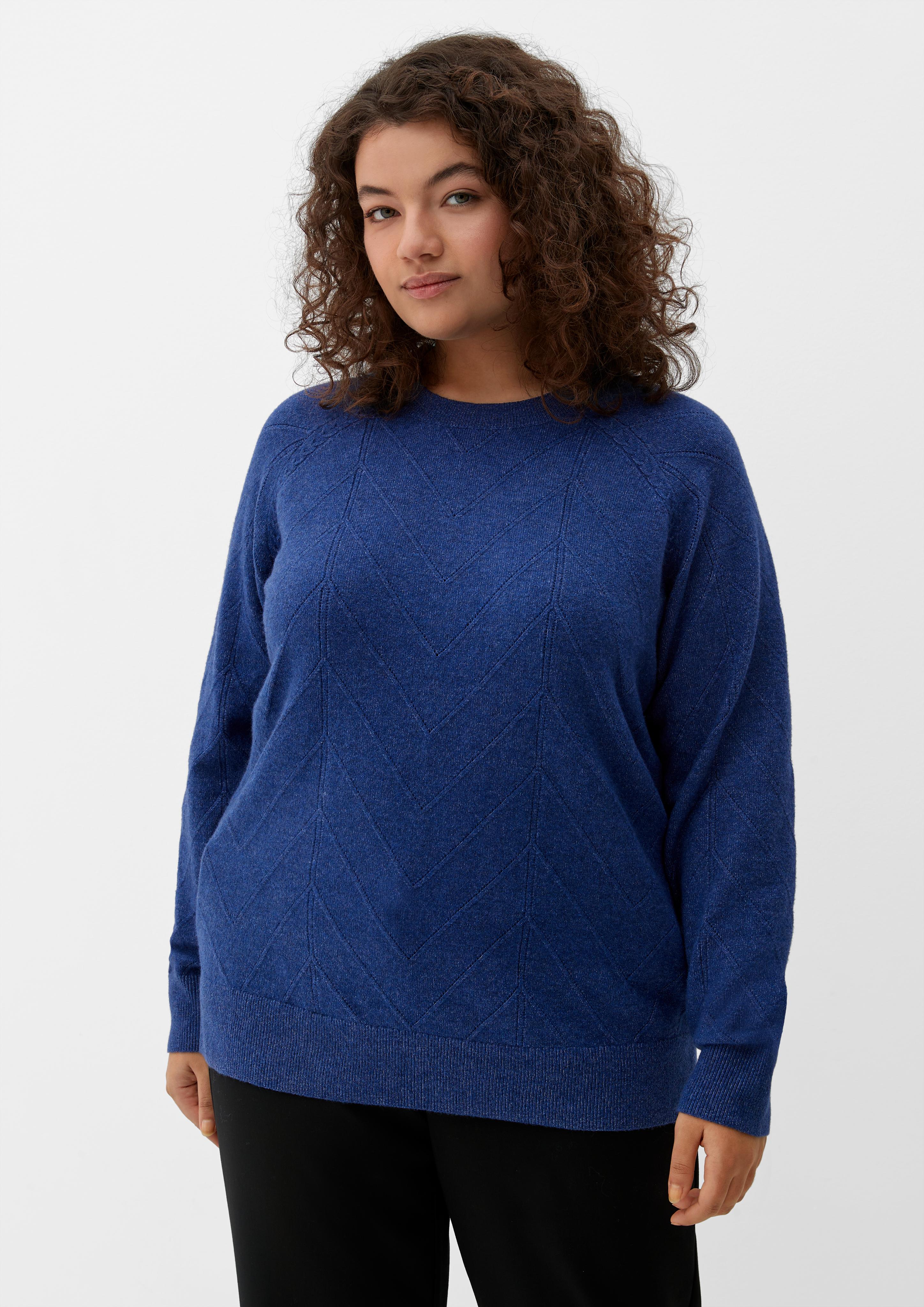 Strickpullover mit Lochmuster  2125668-56W0