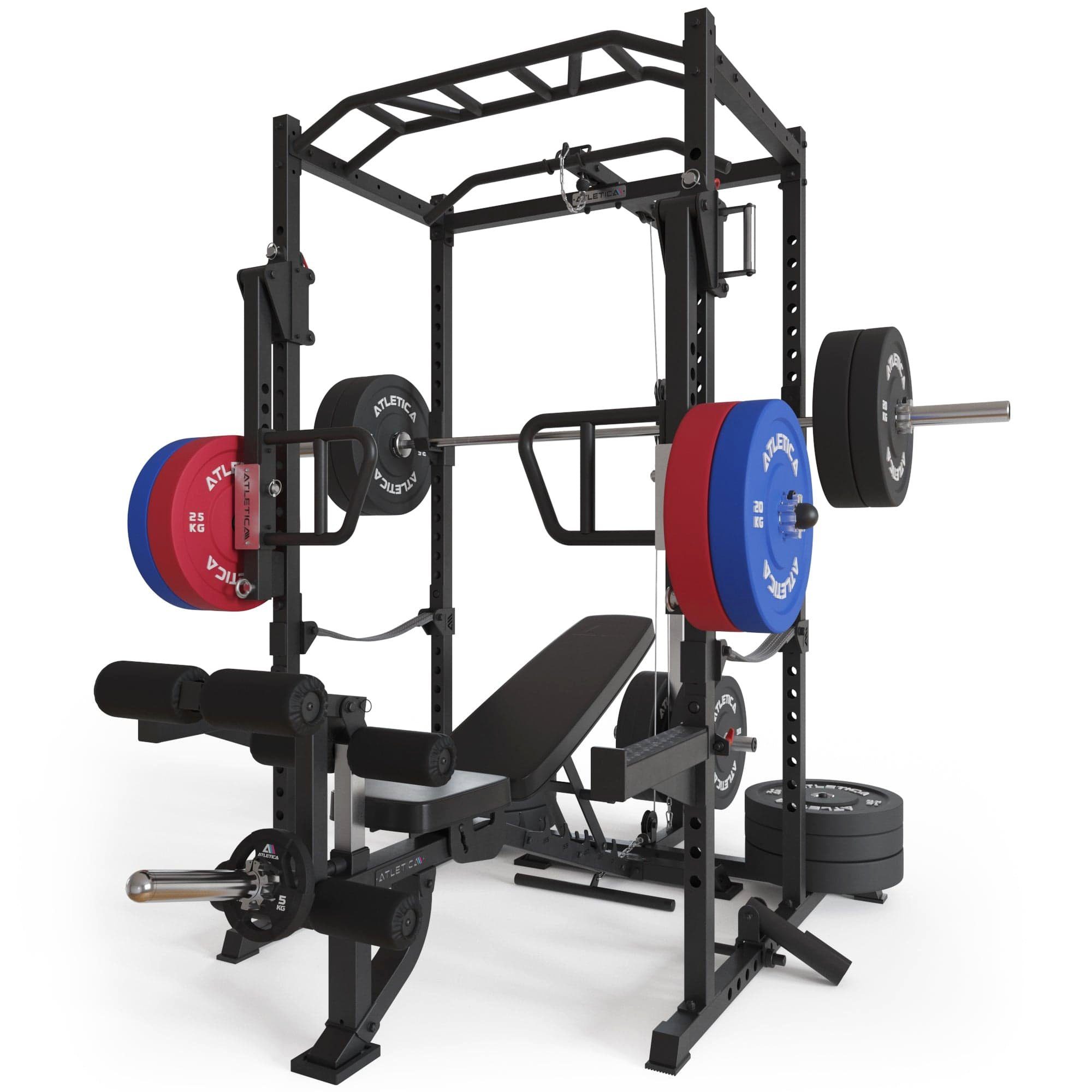 ATLETICA Power Rack R5-Boost Power Rack mit Jammer Arms, in zwei Höhen