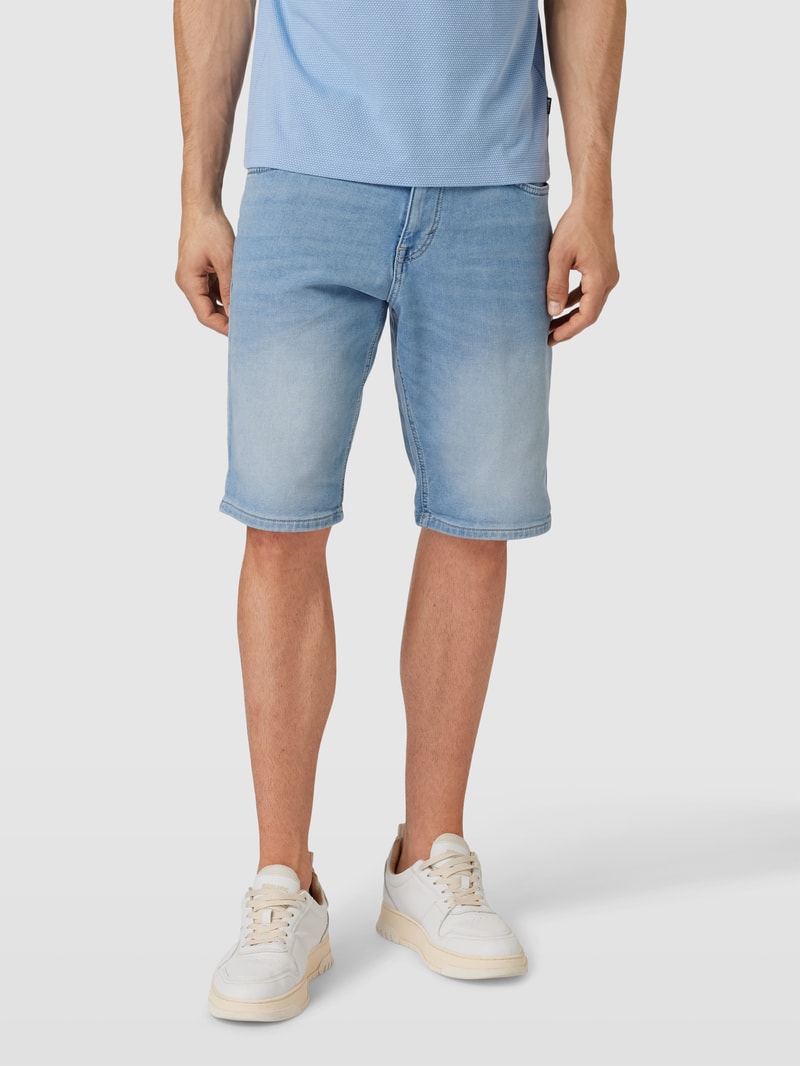 Jeansshorts im 5-Pocket-Design Modell 'josh' in hellblau meliert