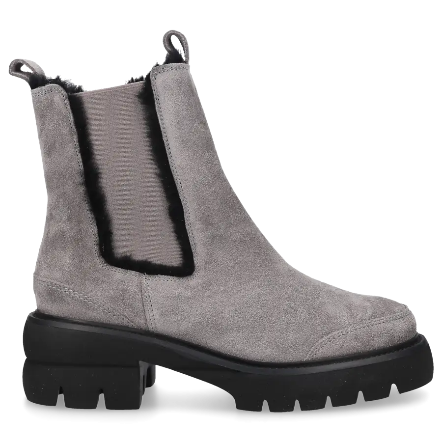 305 SOBE - Chelsea Boots VISONE Veloursleder - grau