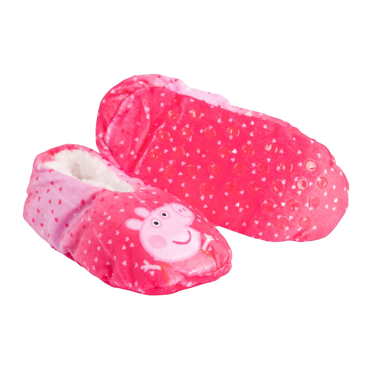 Peppa Wutz Ballerinas ABS Winter Hausschuhe gefüttert Slipper Pantoffeln Hausschuhe